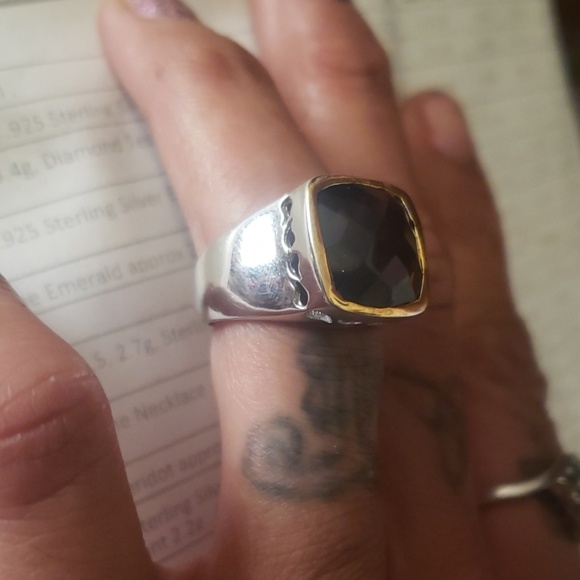 Sterling Silver Smokey Quartz Ring - Picture 3 of 4